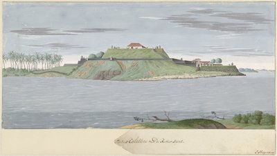 Forte Caliture no Ceilão, visto do rio
Móveis da fortaleza do lado do Revier (título sobre o objecto) de Cornelis Steiger