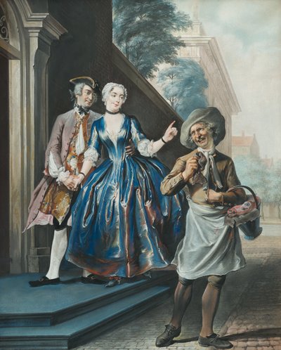 Pefroen e a cabeça das ovelhas, 1739 de Cornelis Troost