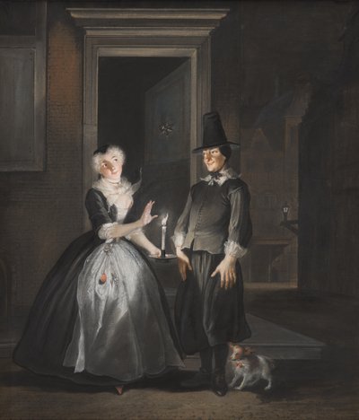 Declaração de Amor de Reinier Adriaansz, 1737 de Cornelis Troost