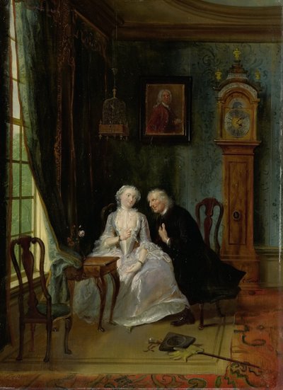 Amor impróprio, talvez uma cena do Viúvo Joost com Lucia, 2ª cena da peça de Cornelis Troost
