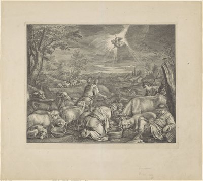 Abraão parte para Shechem / Proclamação aos pastores
Bíblia Real (título da série) de Cornelis Visscher (II)