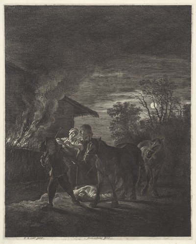 Roubo de cavalos de Cornelis Visscher (II)