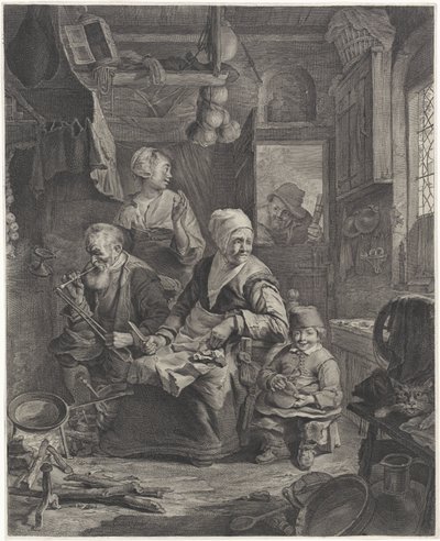 fabricante de panquecas de Cornelis Visscher (II)