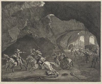 Tiro durante assalto de Cornelis Visscher (II)