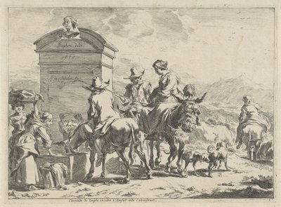 lugar de descanso Paisagens (título da série) de Cornelis Visscher (II)
