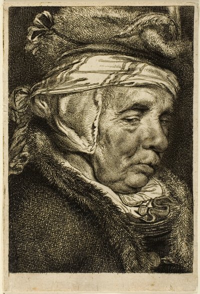 Cabeça de uma velha de Cornelis Visscher