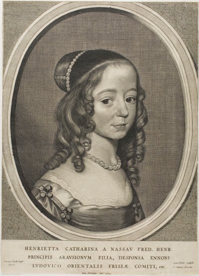 Henrietta Catharina, Princesa de Orange Nassau, de Nine Portraits de Cornelis Visscher