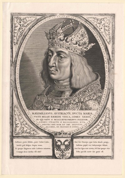 Sacro Imperador Romano Maximiliano I (impressão) de Cornelis Visscher