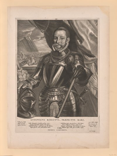 Luís de Boisot, Almirante da Zelândia, de Quatuor Personae de Cornelis Visscher