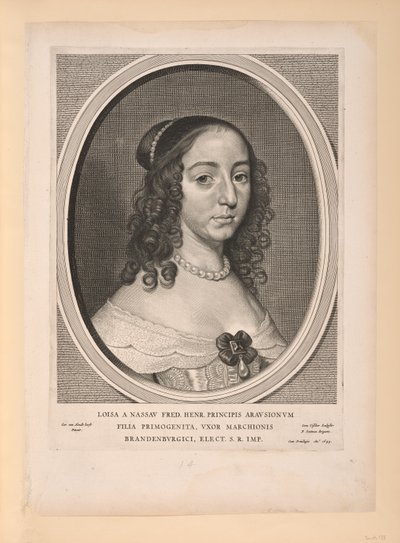 Luísa Henrietta, Princesa de Orange Nassau, de Nine Portraits de Cornelis Visscher