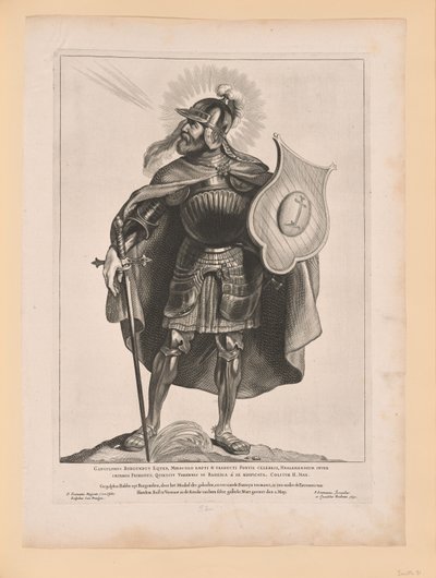 São Gangulfo, de Santos do Norte e do Sul dos Países Baixos de Cornelis Visscher