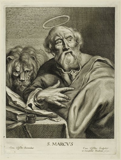 São Marcos, de Os Quatro Evangelistas de Cornelis Visscher