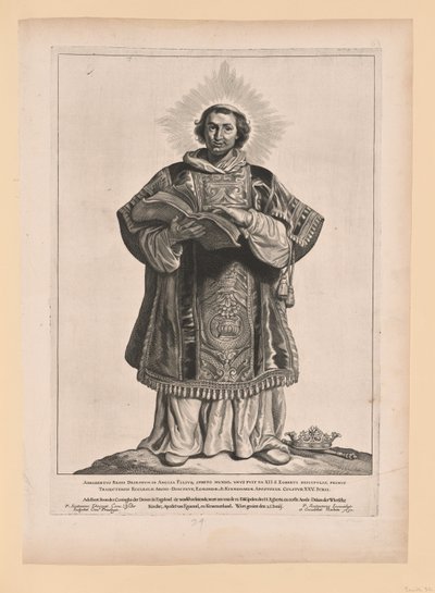 São Werenfridus, de Santos dos Países Baixos do Norte e do Sul de Cornelis Visscher