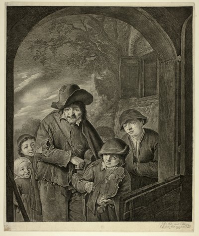 O tocador de furacão de Cornelis Visscher
