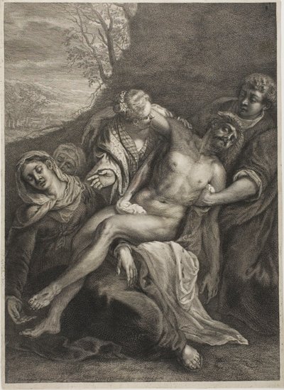 A Lamentação, do Cabinet Reynst de Cornelis Visscher