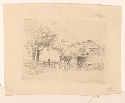 Antigo celeiro com telhado de colmo de Cornelis Vreedenburgh