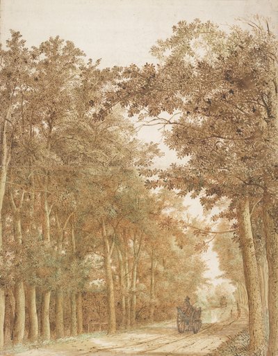 Trilha através de uma floresta, c.1638-42 de Hendrick Cornelisz. Vroom