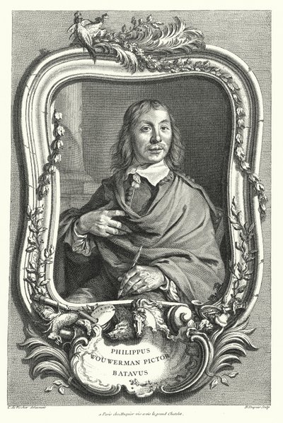 Philips Wouwerman, pintor holandês de Cornelis after Visscher