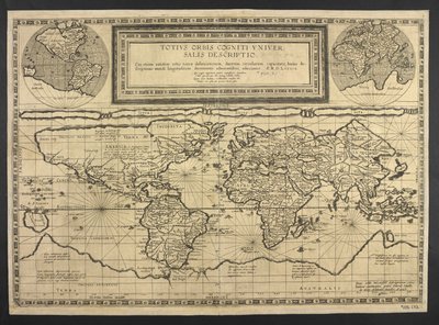 Mapa do mundo, descrição universal de todo o mundo de Cornelis de Jode