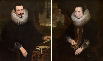 Barthel Van den Berghe e a sua esposa Elisabeth Hoegaerts de Cornelis de Vos