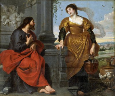Cristo e a samaritana de Cornelis de Vos