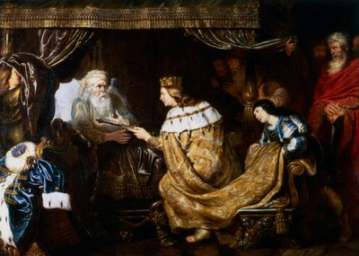David Apresentando o Cetro a Salomão, início do século XVII de Cornelis de Vos
