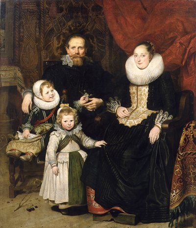 Autorretrato com a Família, 1621. de Cornelis de Vos