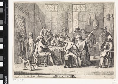 Audição
Avditvs (título sobre o objecto)
Cinco sentidos (título da série) de Cornelis de Wael