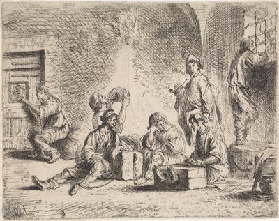 Prisioneiros na masmorra Cenas de gênero (título da série) de Cornelis de Wael