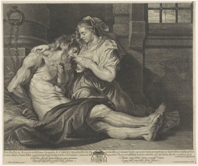 Cimon em Pero (Caritas Romana) de Cornelis van Caukercken