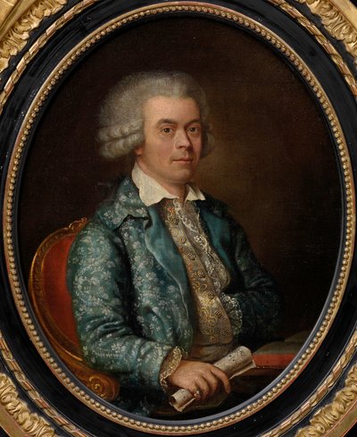 Retrato do compositor André Ernest Modeste Grétry 1741-1813, c. 1786-88. de Cornelis van Cuylenburgh