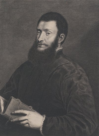 Retrato de Pietro Aretino, c. 1655-1660. de Cornelis van Dalen II