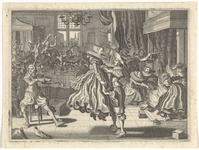Companhia de dança numa estalagem de Cornelis van Kittensteyn