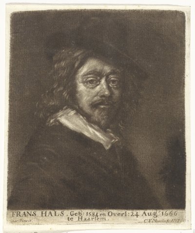 Retrato de Frans Hals com um chapéu de Cornelis van Noorde (attributed to workshop of)