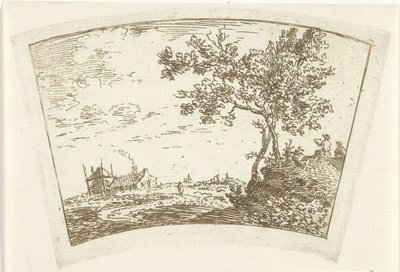 Paisagem com uma casa de campo de Cornelis van Noorde