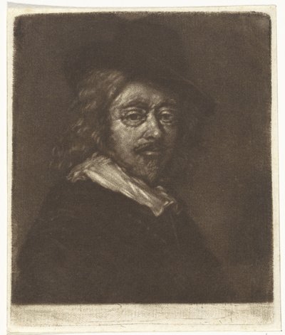 Retrato de Frans Hals com um chapéu de Cornelis van Noorde