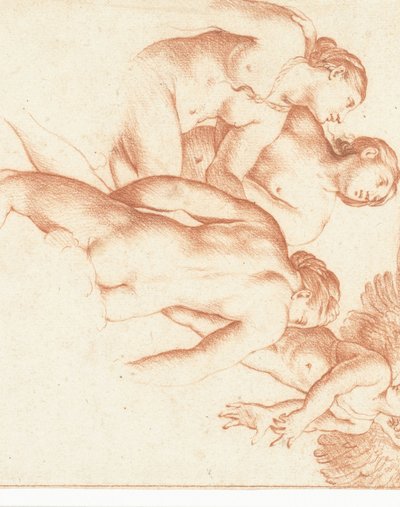 Amor e as Três Graças de Cornelis van Poelenburch