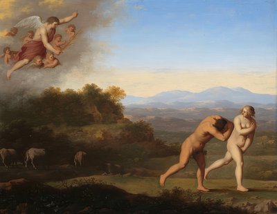 A expulsão do paraíso. Depois de 1646 de Cornelis van Poelenburch