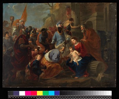 Adoração dos Reis, antes de 1667 (óleo sobre cobre) de Cornelis van Poelenburgh