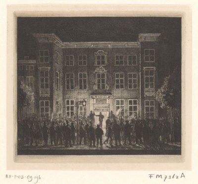 Funeral da Academia Delft, 30 de junho de 1864 de Cornelis van der Griendt