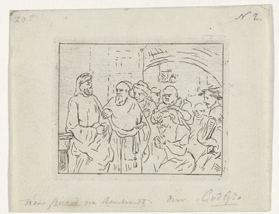 Cristo e a adúltera de Cornelis van der Griendt