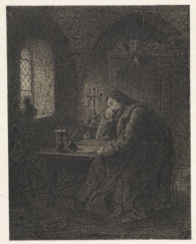 Bolseiro na sala de estudo de Cornelis van der Griendt