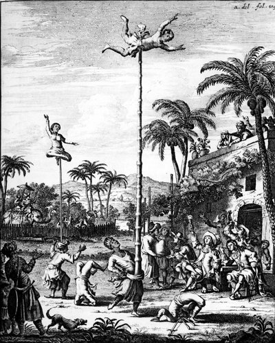 Discovery of the Indies: games - em "Travels of W. Shouten in the East Indies", ed. Amsterdam de Cornelius Decker