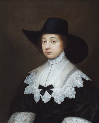 Retrato de Dorothy Sydney, Condessa de Leicester (pintura a óleo) de Cornelius I Johnson