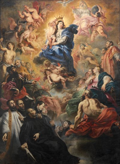 Coroação da Virgem (óleo sobre tela) de Cornelius I Schut