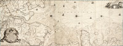 Carta do Mar do Norte de Cornelius Martin Wohlers