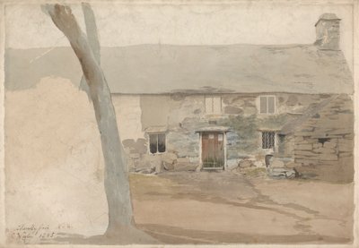 Casas de campo em Llanllyfni, Norte do País de Gales de Cornelius Varley
