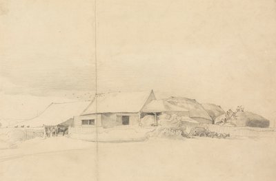 Edifícios agrícolas com Stack Makers de Cornelius Varley