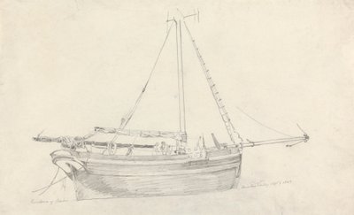 Navio de pesca "Providence" de Scarborough de Cornelius Varley