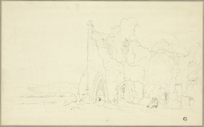 Paisagem com ruínas góticas de Cornelius Varley